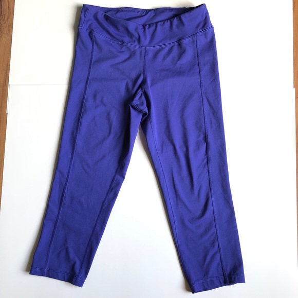 OLD NAVY Capri Leggings Pants Active Workout Athleisure Blue Small Women’s - Picture 2 of 16